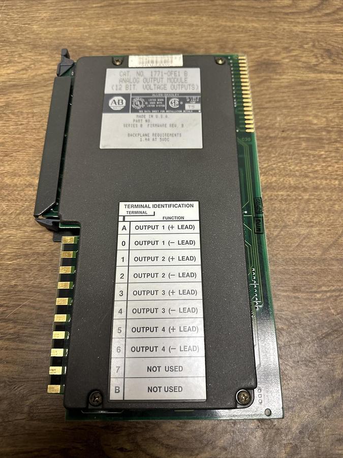 Used Allen Bradley,1771-OFE1 B,Analog Output Module 12 Bit
