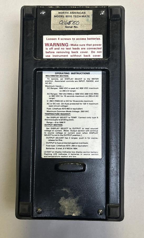 Used NORTH AMERICAN,8010,TECH-MATE