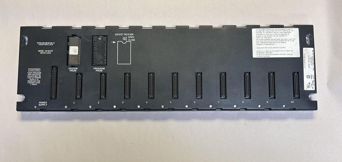 Used GE FANUC,IC693CPU321K,10 SLOT CPU RACK