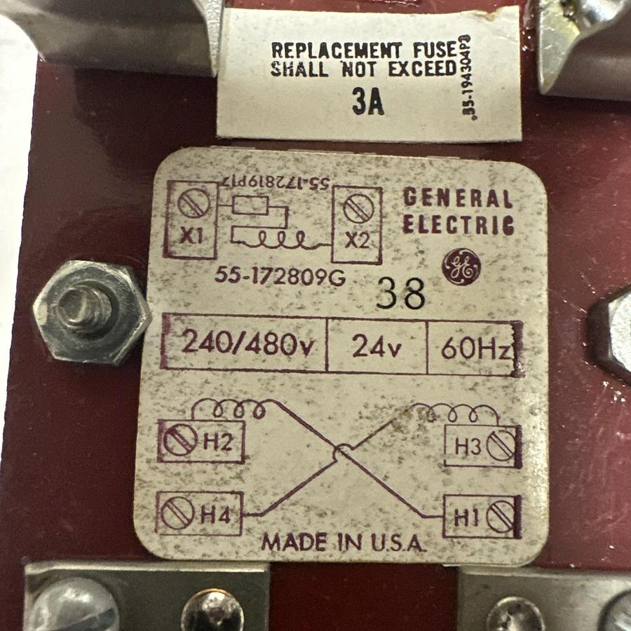 GE,55-172809G038,Control Transformer 240/480V- 24V 60Hz