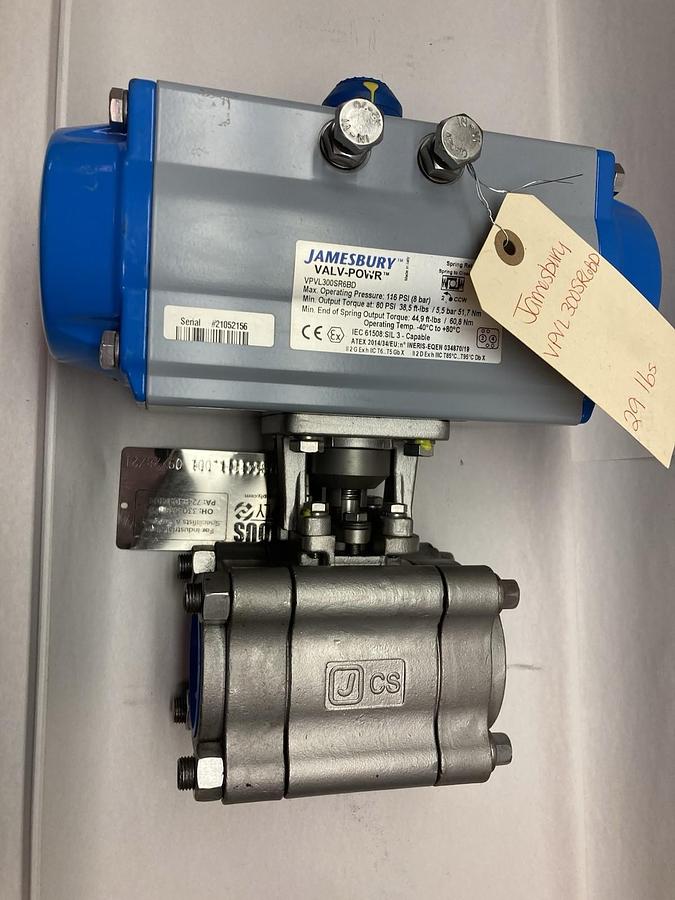 Jamesbury,VPVL300SR6BD,Pneumatic Actuator 2 Inch Valve