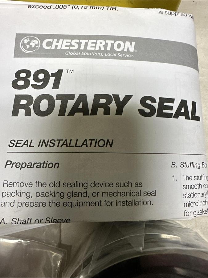 Chesterton,891-19 RU TC/S,Rotary Shaft Seal Kit