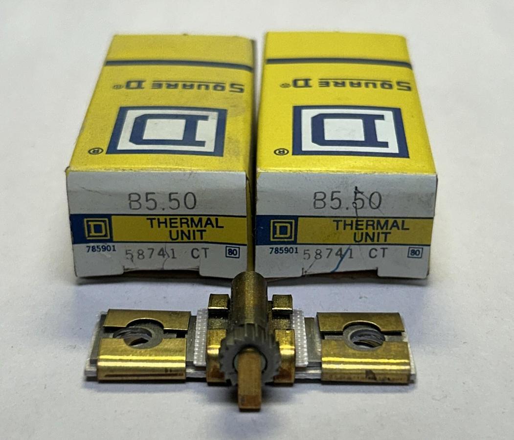 SQUARE D,B5.50,OVERLOAD RELAY HEATER ELEMENT LOT OF 2 NOS