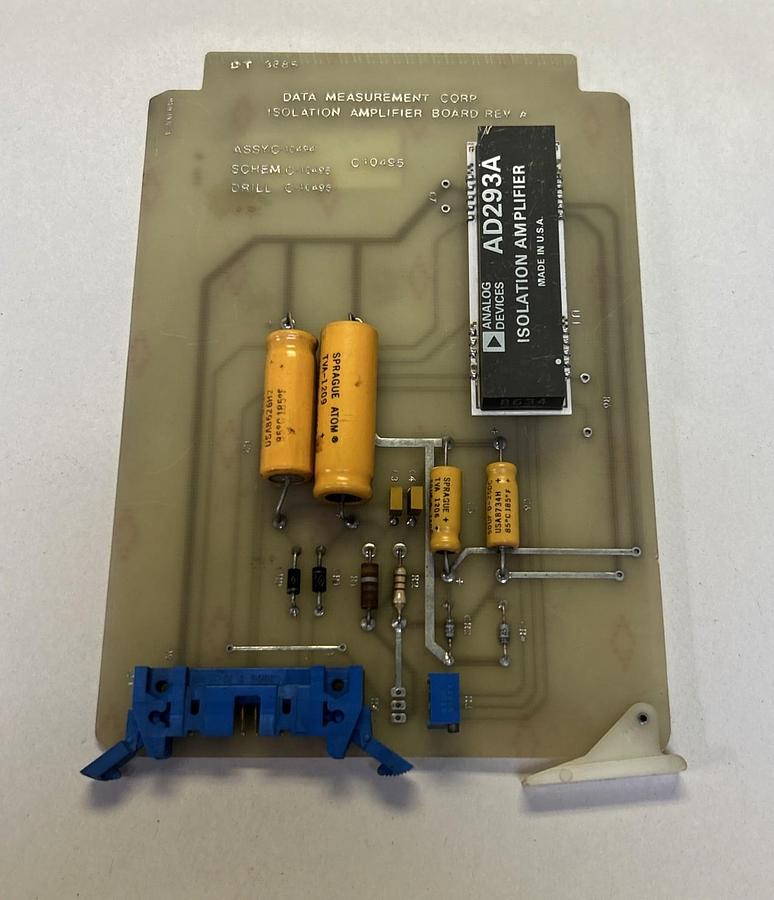 Used DATA MEASUREMENT CORP,C10495,ISOLATION AMPLIFIER BOARD
