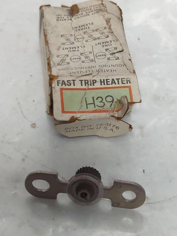 CUTLER HAMMER,H39,THERMAL OVERLOAD HEATER ELEMENT LOT OF 3 NOS