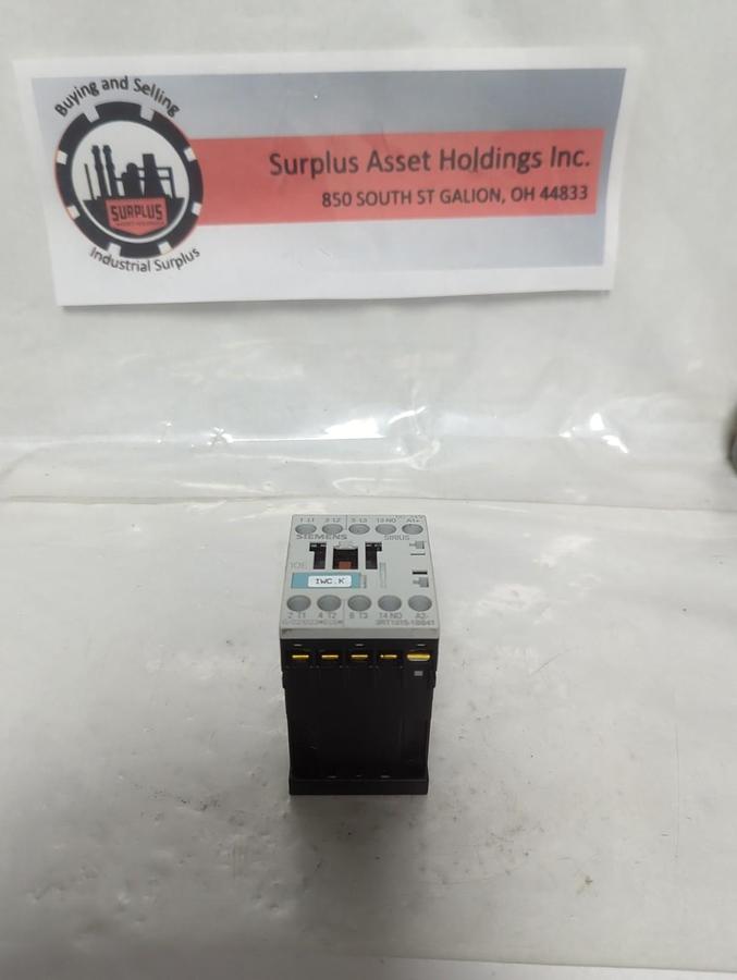 Used SIEMENS,3RT1015-1BB41,CONTACTOR 10E PRE-OWNED