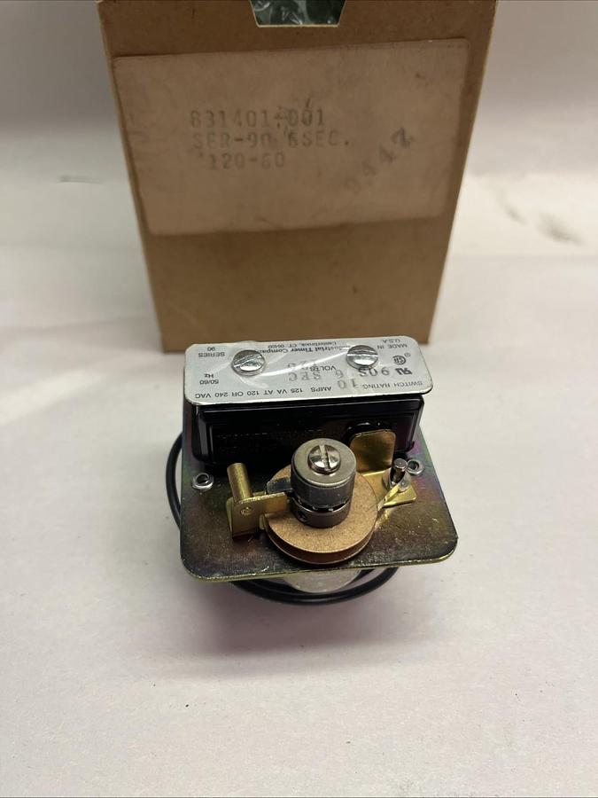 INDUSTRIAL TIMER,831401-001,TIMER SER-90- 6 SEC 120V 60HZ