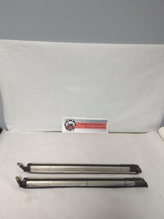 Used KEYENCE,PJ-V41T-PJ-V41R,LIGHT CURTAIN TRANSMITTER & RECEIVER SET USED