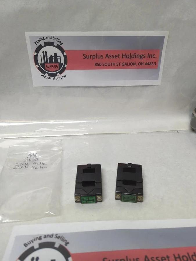 Used ALLEN BRADLEY,70A83,COIL 240V 60HZ 220V 50HZ LOT OF 2 PRE-OWNED