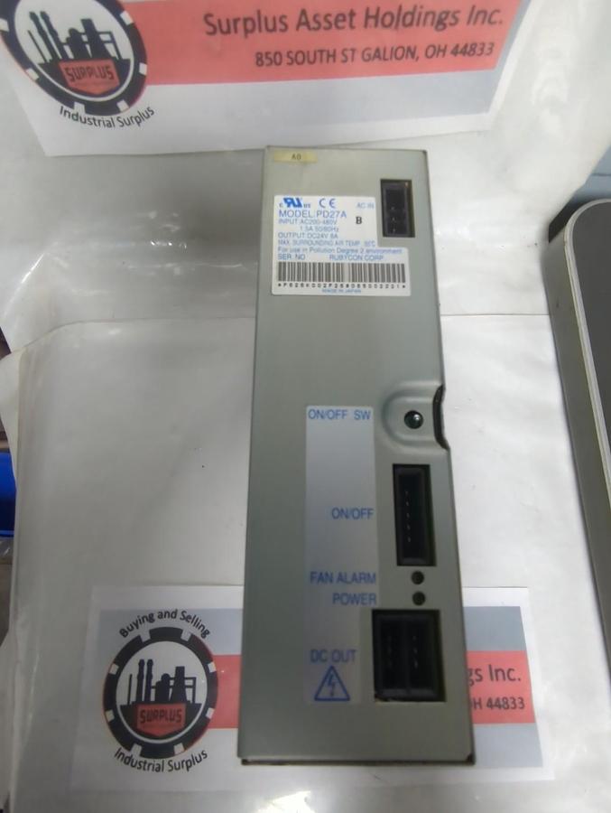 Used RUBYCON,PD27A,POWER SUPPLY PRE-OWNED