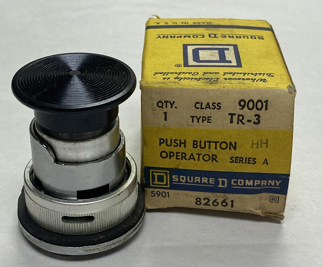 Square D,9001TR-3,Push Button Operator Switch NOS