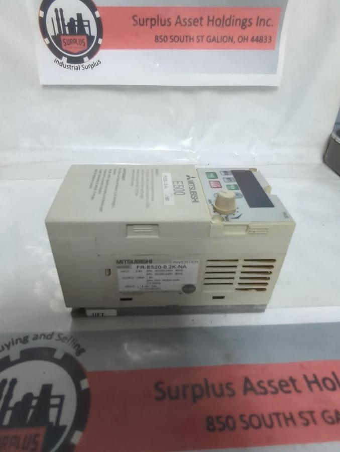 Used MITSUBISHI,FR-E520-0.2K-NA,INVERTER PRE-OWNED