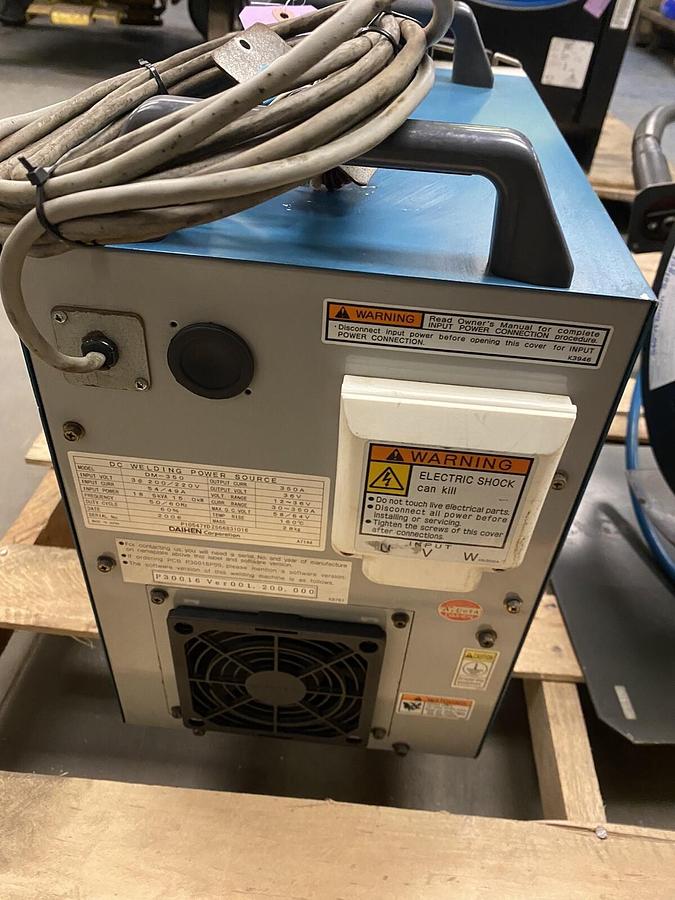 Used DAIHEN OTC,DM350,WELD POWER SOURCE SUPPLY WITH FEEDER