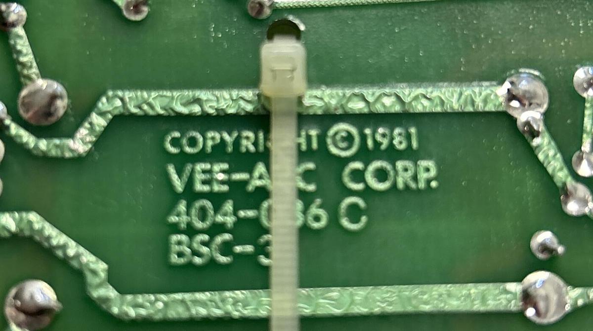 VEE-ARC,PC7000/404-036C,CHARGE CONTROL BOARD NOS