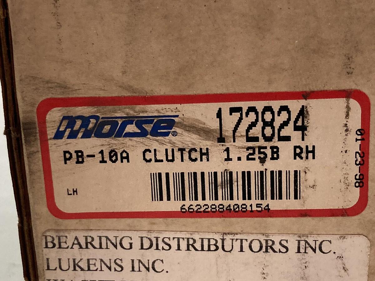 Morse,172824 PB-10A,Clutch 1.25B-RH