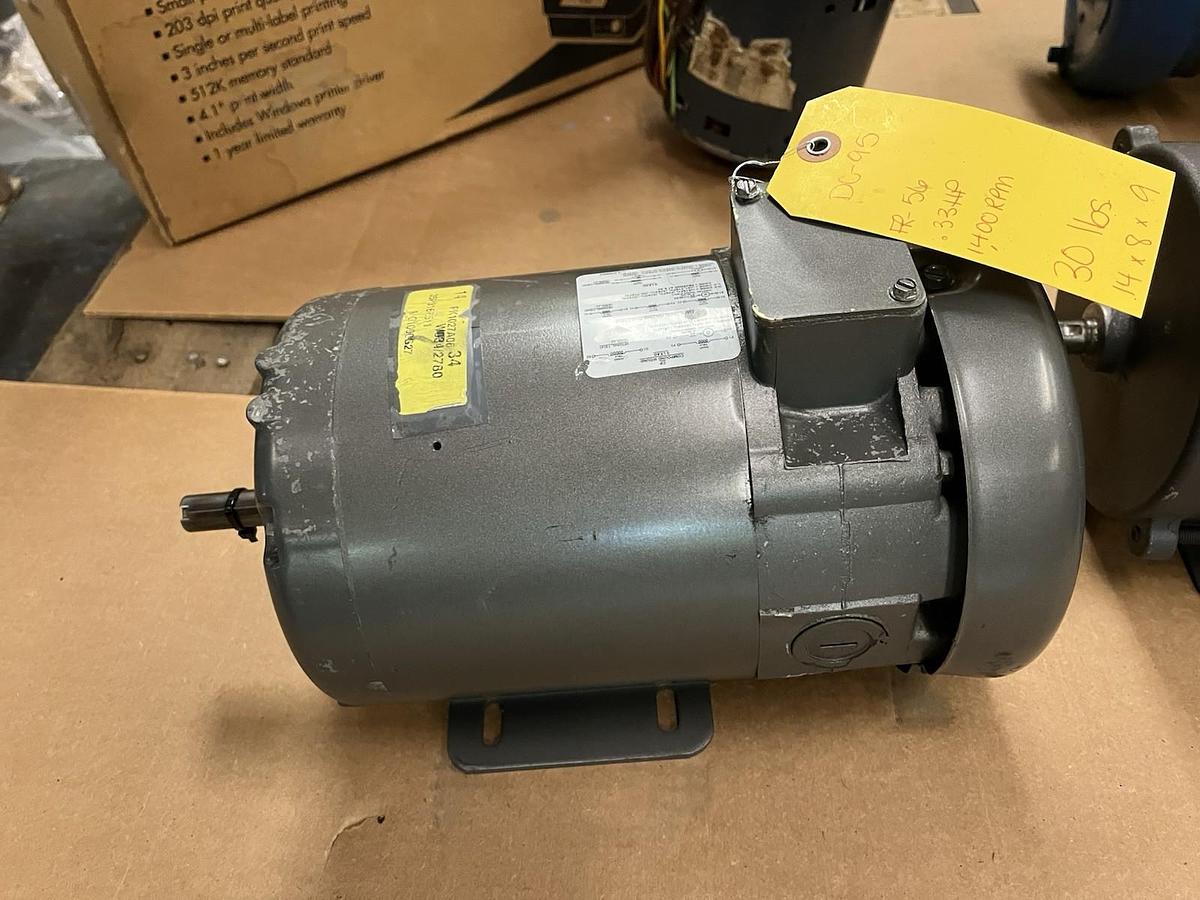 Used BALDOR,35P316Z511,DC MOTOR 1/3HP CP3516D 1400RPM 250VDC FR 56