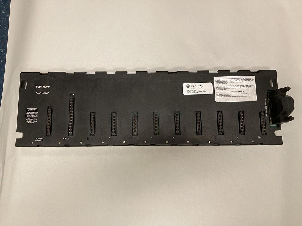 Used GE Fanuc,1C693CHS391E,10-Slot Programmable Controller Base