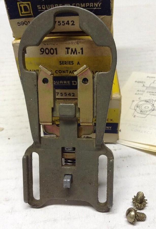 Square D,TM-1 75542,Maintained Contact Attachment Series A   LOT OF 3
