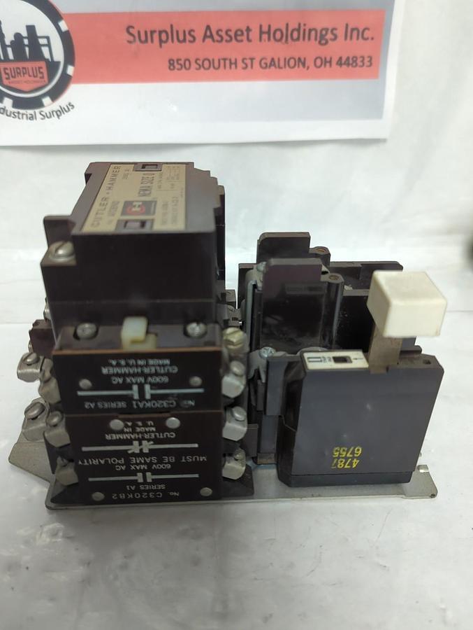 Used CUTLER-HAMMER,A10BN0,MOTOR STARTER 18 AMP 3-POLE SIZE 0 PRE-OWNED