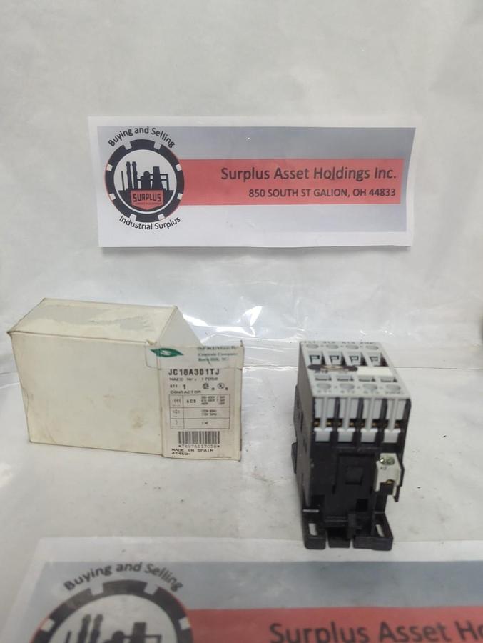 SPRINGER,JC18A301TJ,CONTACTOR 600V 32A MAX NOS