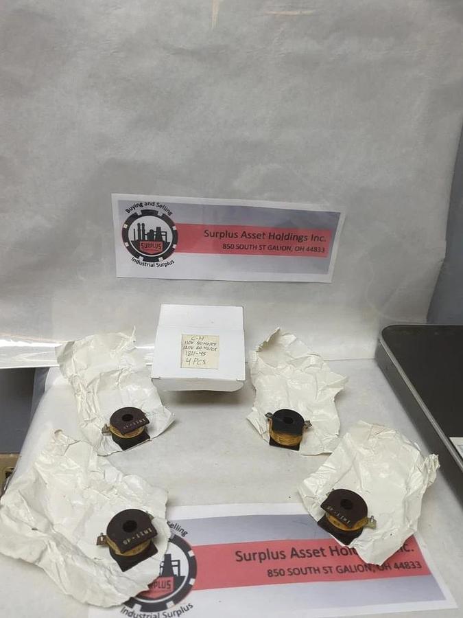 Used CUTLER-HAMMER,1811-45,COIL 110V 50HZ/CY 120V 60HZ/CY LOT OF 4 PRE-OWNED