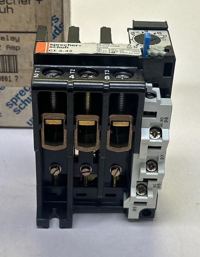 SPRECHER & SCHUH,CT3-42-42,THERMAL OVERLOAD RELAY 32-43A NOS