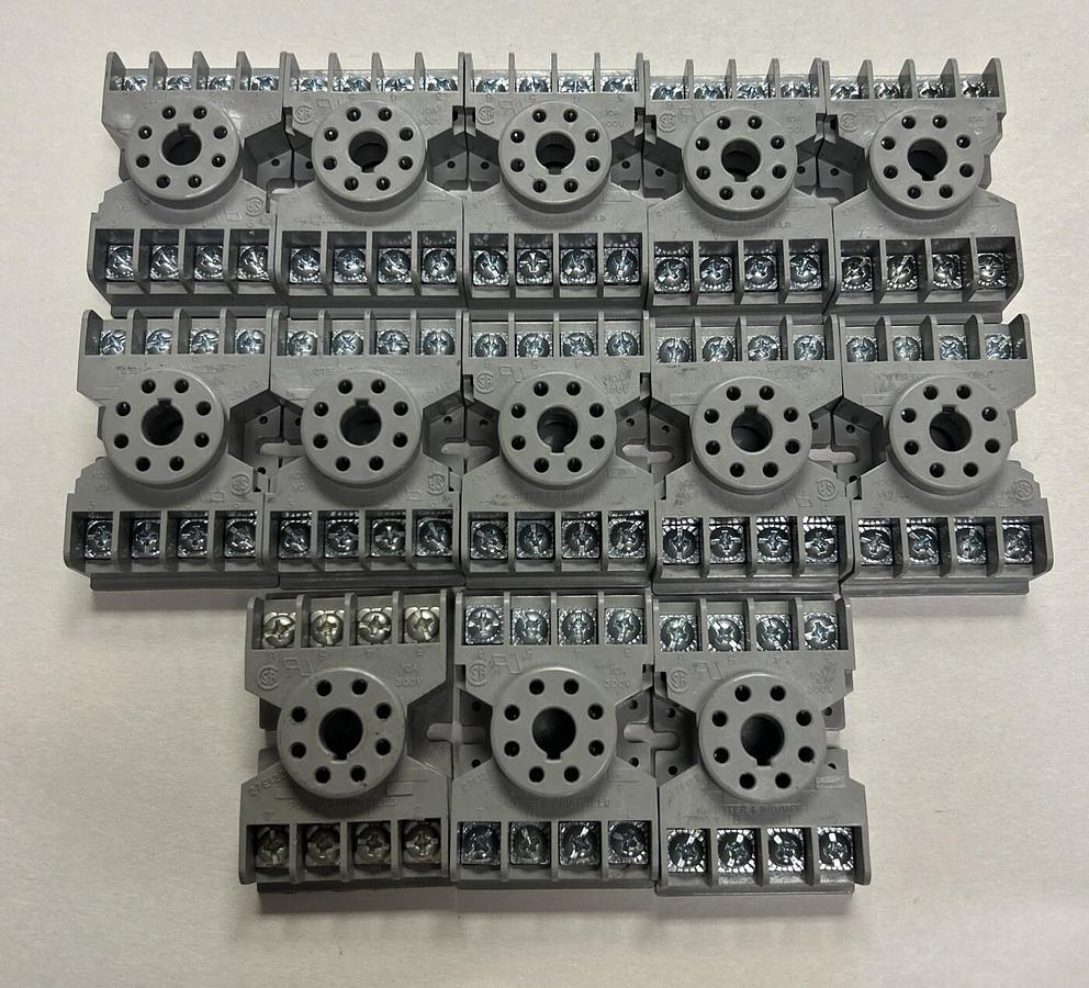POTTER & BRUMFIELD,27E122,RELAY SOCKET LOT OF 13 NOS