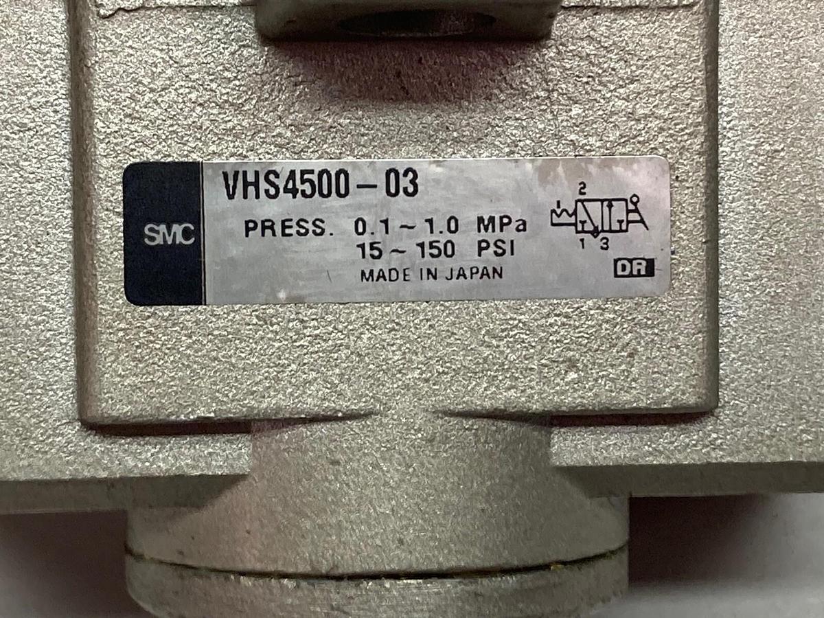 SMC,VHS4500-03,Pneumatic Valve 15-150 PSI