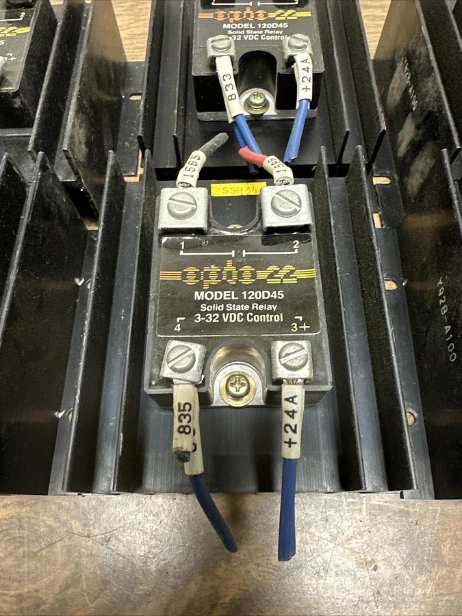 Used Opto 22,120D45,Solid State Relay LOT of 6