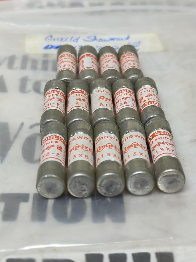 GOULD SHAWMUT,A13X8-2,FUSE LOT OF 14 NOS