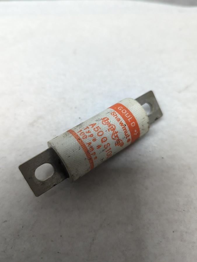 Used GOULD SHAWMUT,A50QS100,AMP-TRAP 100 AMP FUSE PRE-OWNED