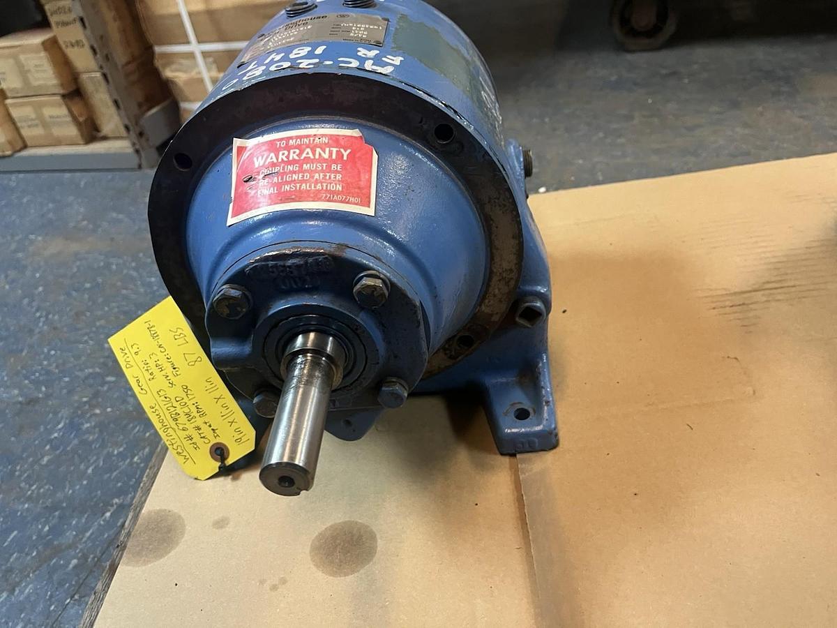 Used WESTINGHOUSE,184G10D,GEAR DRIVE 3HP 9.3 RATIO INPUT 1750RPM 184T