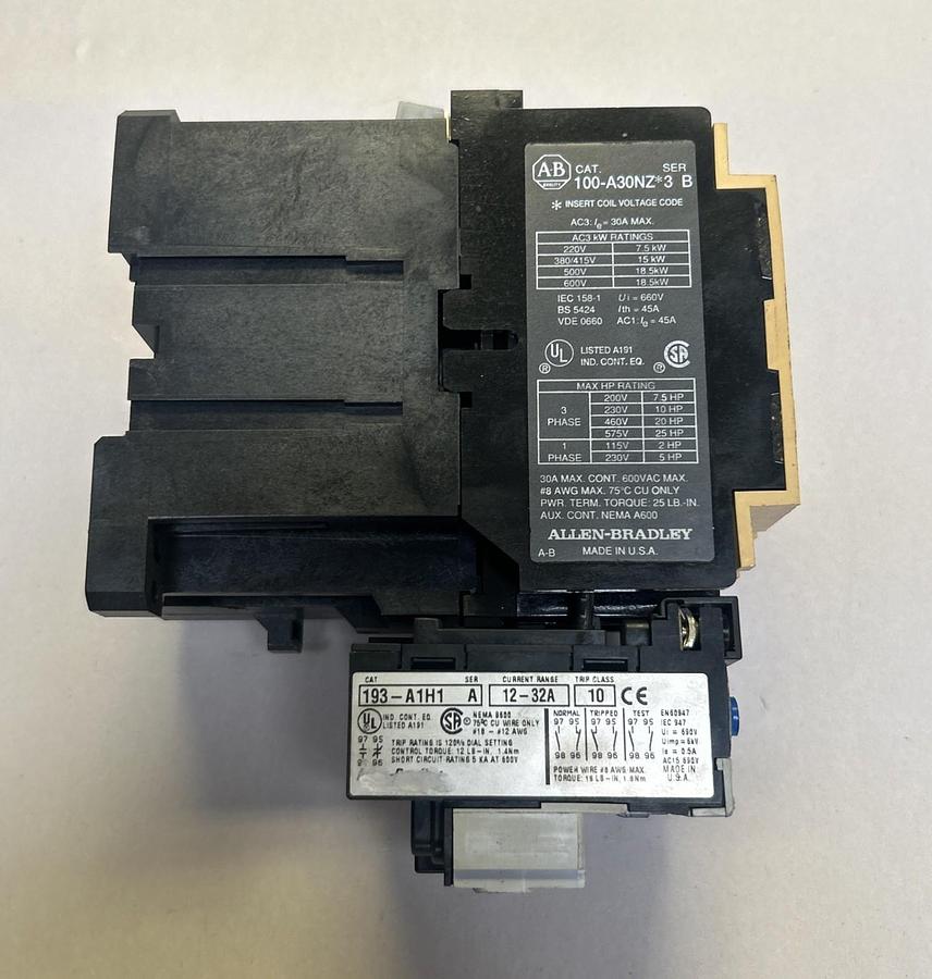 Used ALLEN BRADLEY,100-A30NZ*3,CONTACTOR