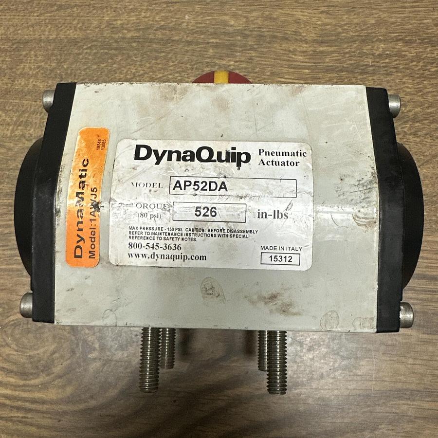 Used DynaQuip,AP52DA,Pneumatic Actuator