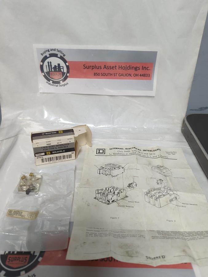 SQUARE D,9999 SX-11,ELECTRICAL INTERLOCK FOR TYPE S SIZE 00-2 NOS