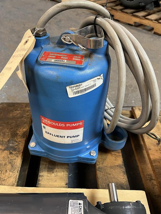GOULDS,WE1512HH,EFFLUENT SUBMERSIBLE PUMP 1.5HP 230V 1PH
