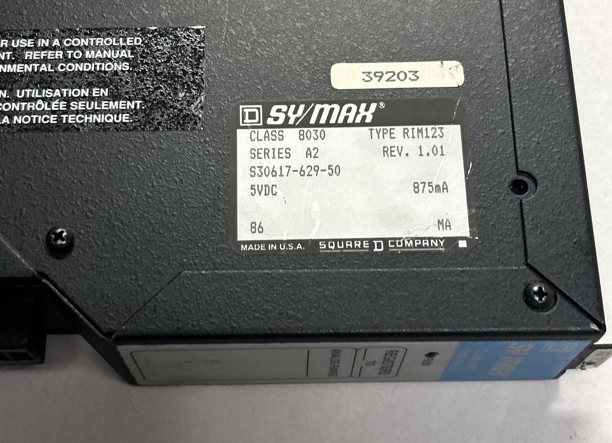 Used SYMAX,8030-RIM-123,INPUT MODULE