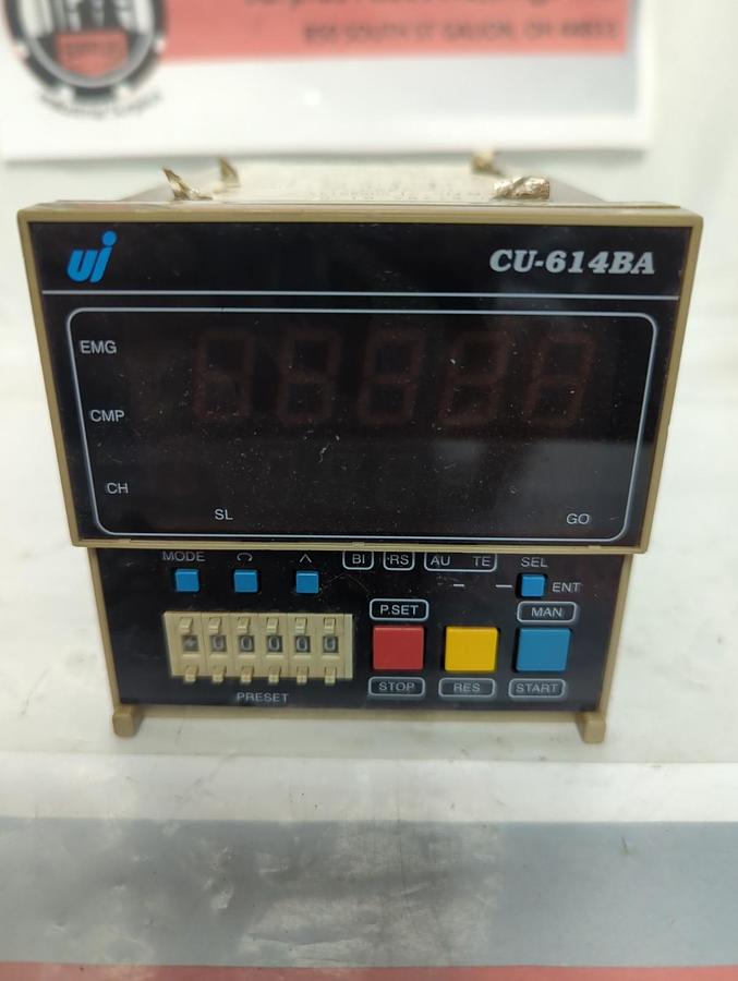 Used UINICS,CU-614BA,BATCH COUNTER DIGITAL PANEL METER PRE-OWNED