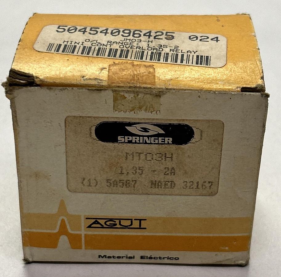 Used AGUT,MT03H,THERMAL OVERLOAD RELAY NOS