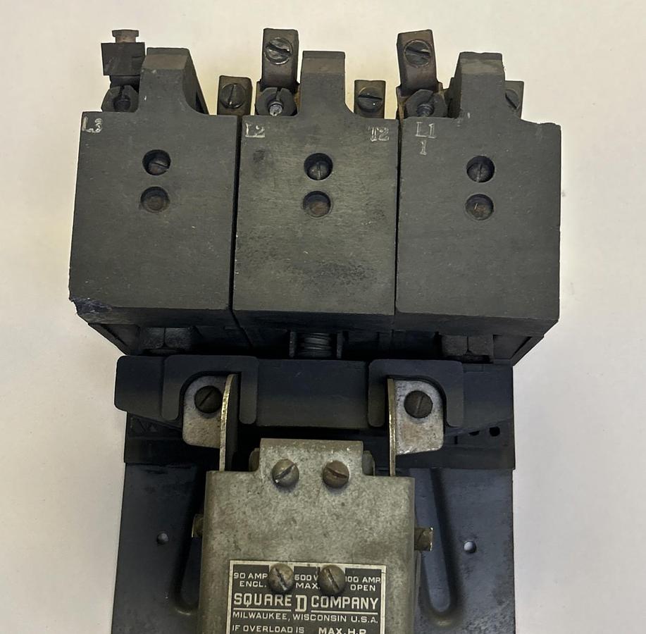 Used SQUARE D,8536EG-1,MOTOR STARTER 90A 600V
