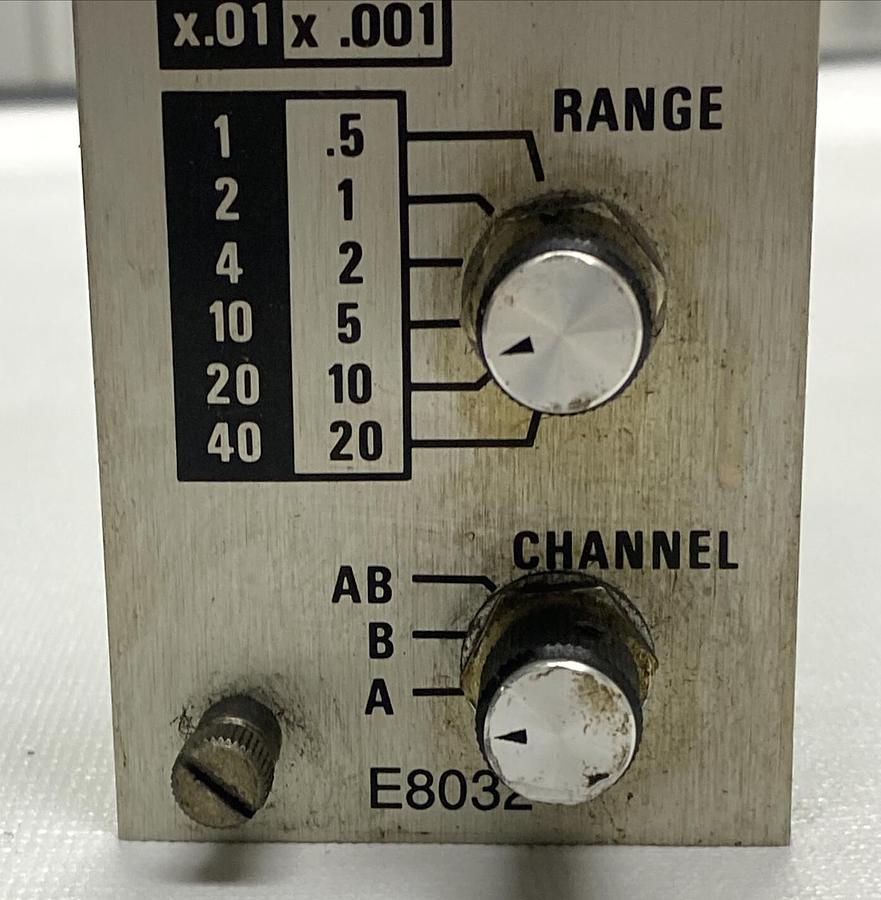 Used EDMUNDS GAGES,E8032,PLC MODULE