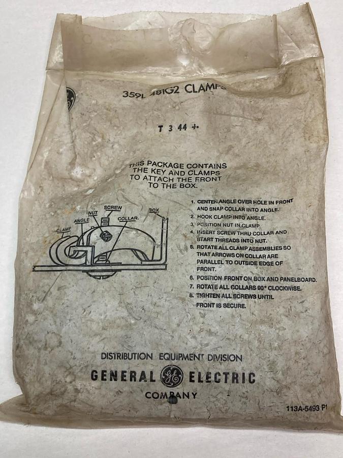 Used General Electric,359L481G2,Clamps