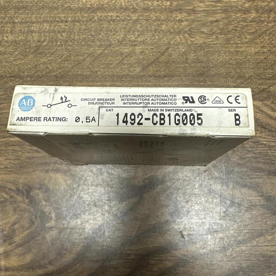 Used Allen Bradley,1492-CB1G005,.5Amp Circuit Breaker