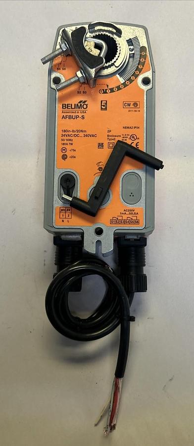 Used BELIMO,AFBUP-S,DAMPER MOTOR ACTUATOR 180 IN-LB