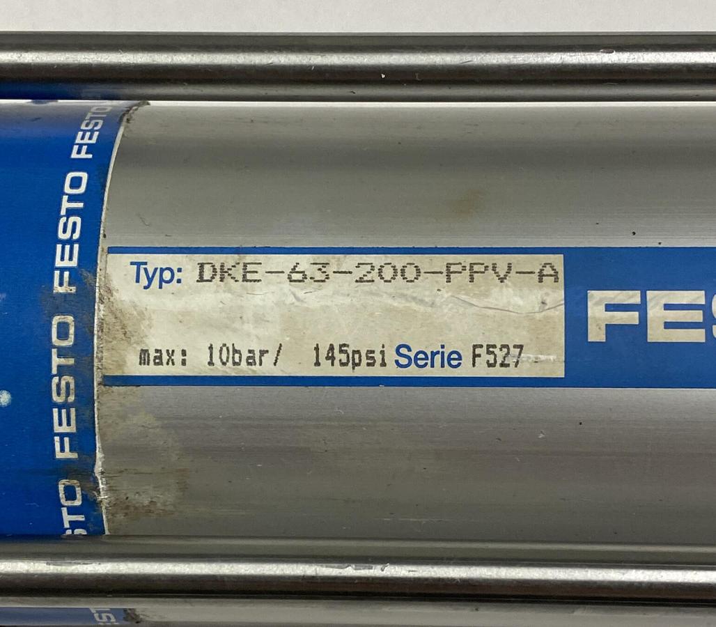 Used FESTO,DKE-63-200-PPV-A,PNEUMATIC CYLINDER