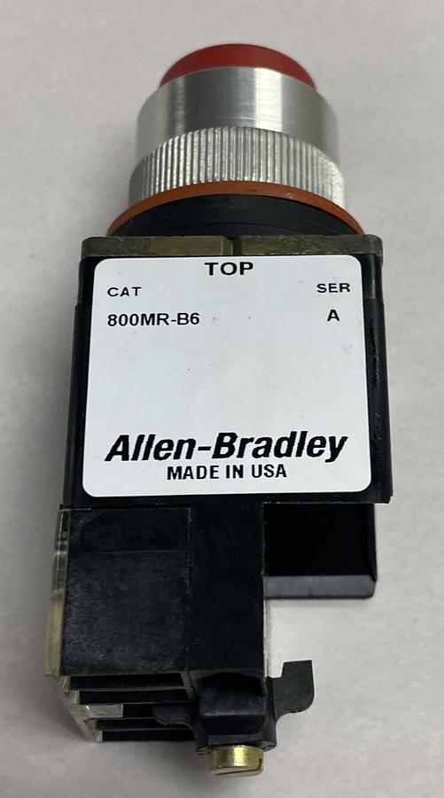 ALLEN BRADLEY,800MR-B6A,PUSHBUTTON EXTENDED HEAD LOT OF 2 NEW