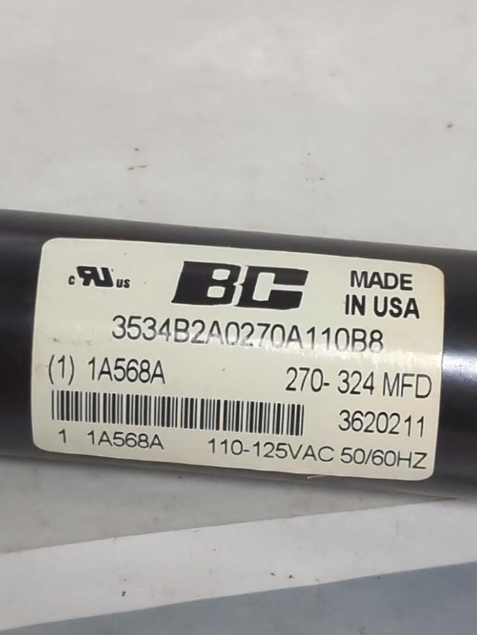 PHILIPS,1A568A,CAPACITOR 270-324MFD 11--125VAC NOS