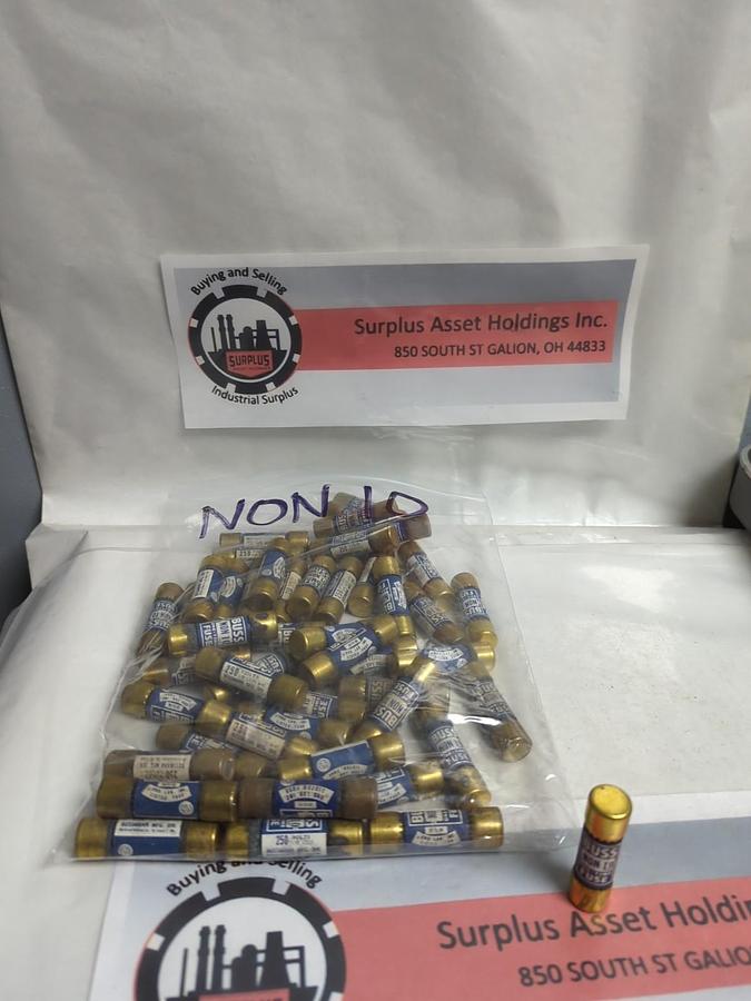 Used COOPER BUSSMANN,NON-10,ONE-TIME FUSE 10 AMP LOT OF 49 PRE-OWNED