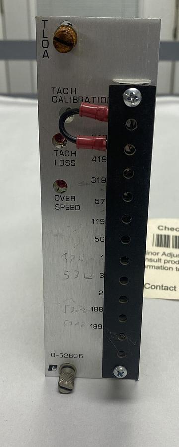 Used RELIANCE,0-52806,OVERSPEED BOARD REFURBISHED