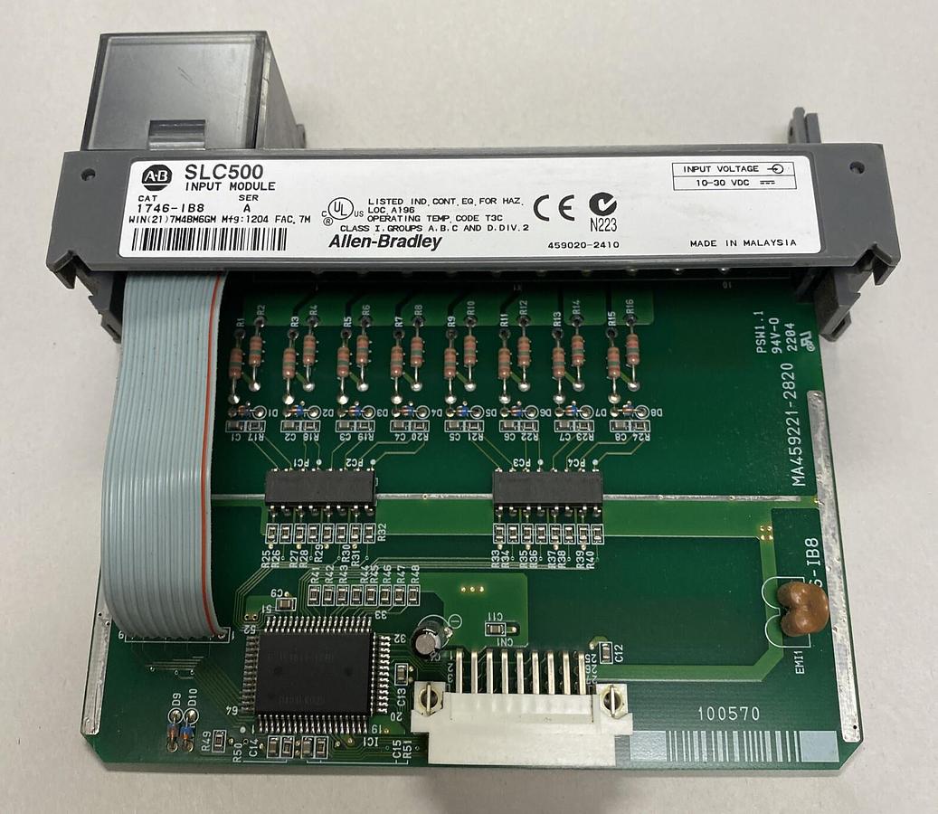 Used ALLEN BRADLEY,1746-IB8,SER A INPUT MODULE